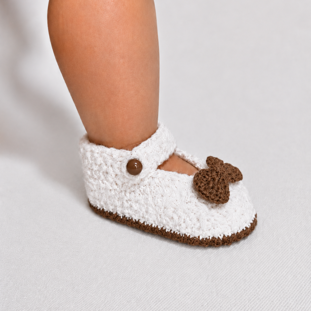 Sweet Steps - Crochet Mary Jane Baby Shoes