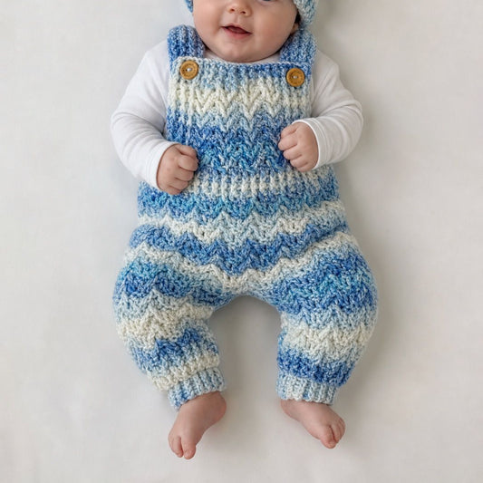 Little Overalls - Crochet Baby Dungarees