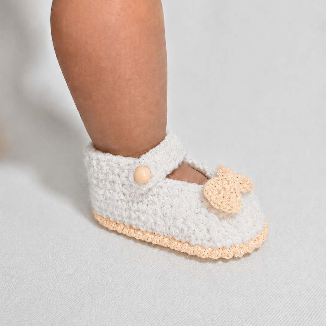 Sweet Steps - Crochet Mary Jane Baby Shoes