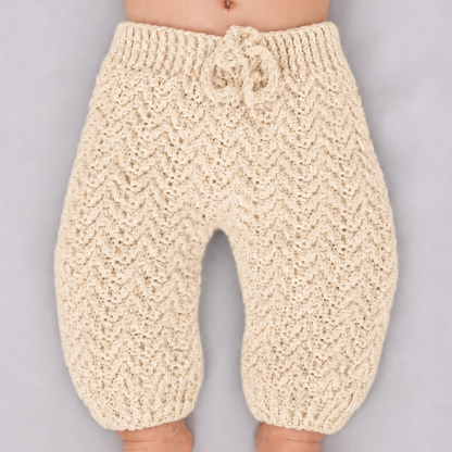 Mini Jogger - Crochet Baby Jogger Pants with Drawstring Waist