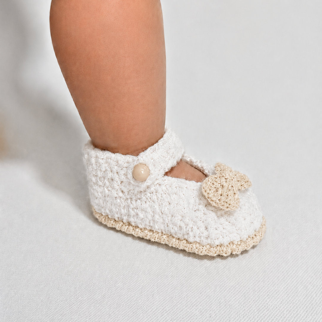 Sweet Steps - Crochet Mary Jane Baby Shoes