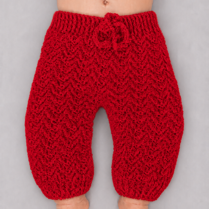 Mini Jogger - Crochet Baby Jogger Pants with Drawstring Waist
