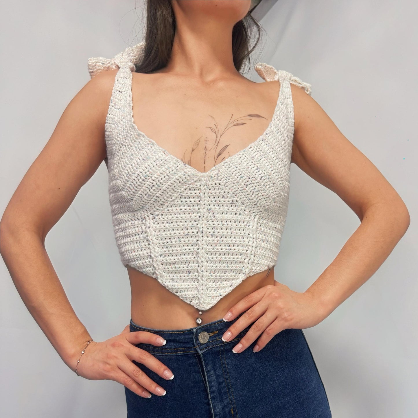 Curves - Crochet Corset Bralette Top