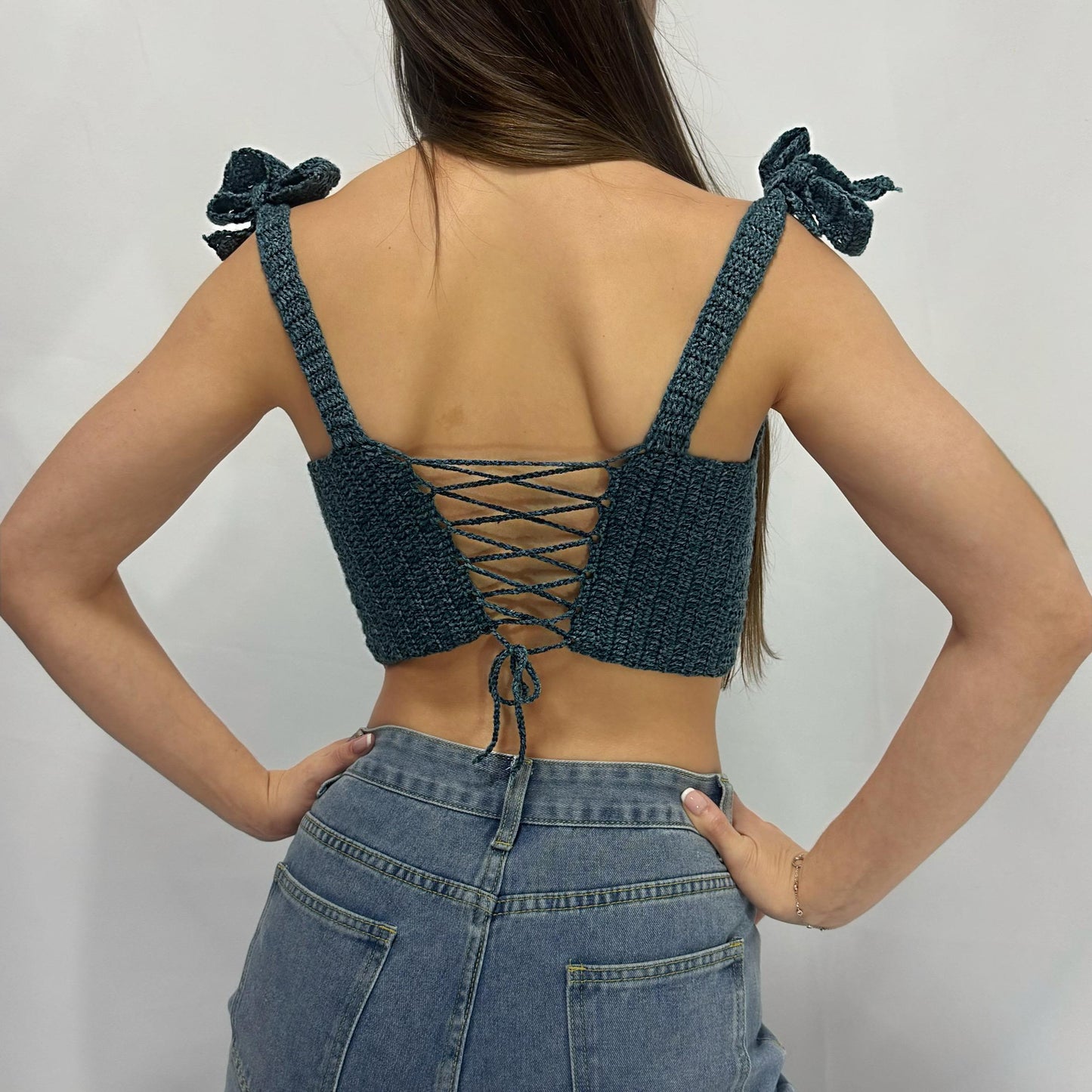Curves - Crochet Corset Bralette Top