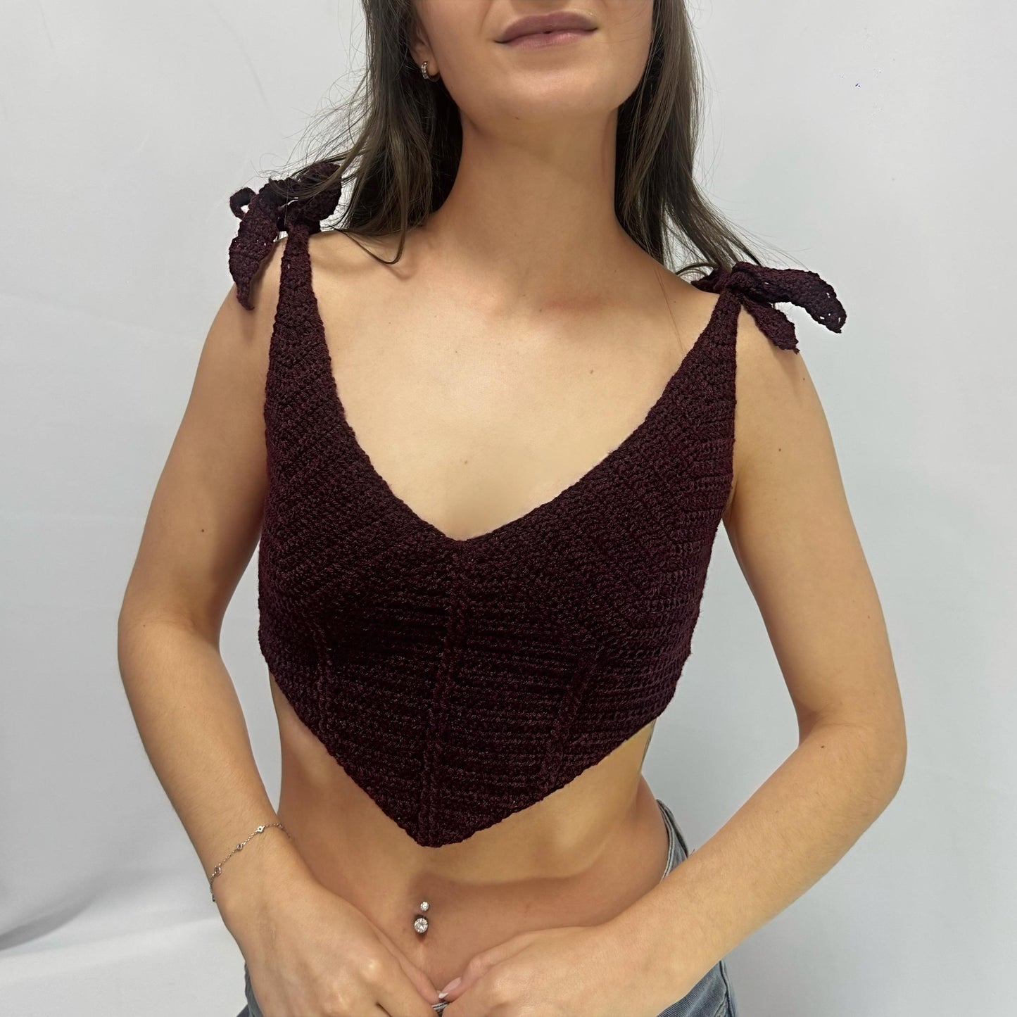 Curves - Crochet Corset Bralette Top