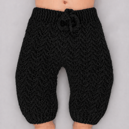 Mini Jogger - Crochet Baby Jogger Pants with Drawstring Waist