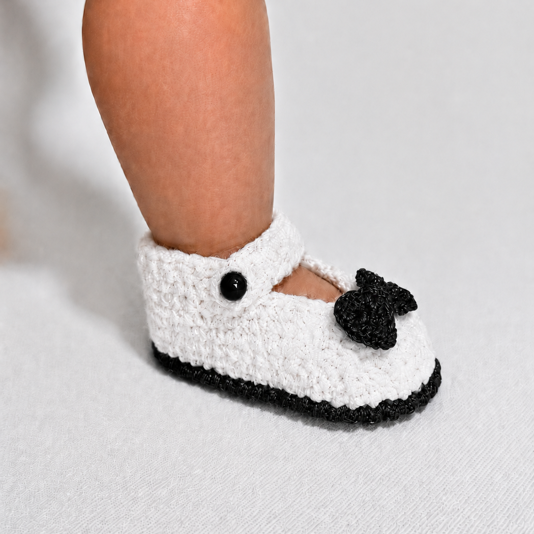 Sweet Steps - Crochet Mary Jane Baby Shoes