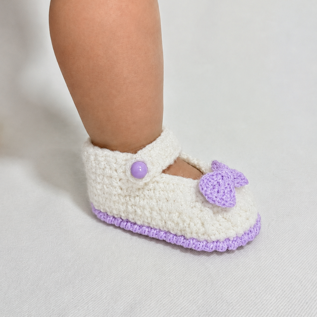 Sweet Steps - Crochet Mary Jane Baby Shoes