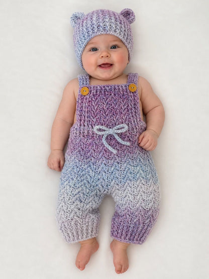 Little Overalls - Crochet Baby Dungarees