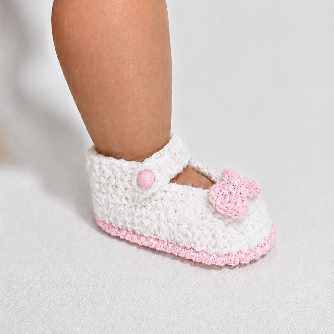 Sweet Steps - Crochet Mary Jane Baby Shoes
