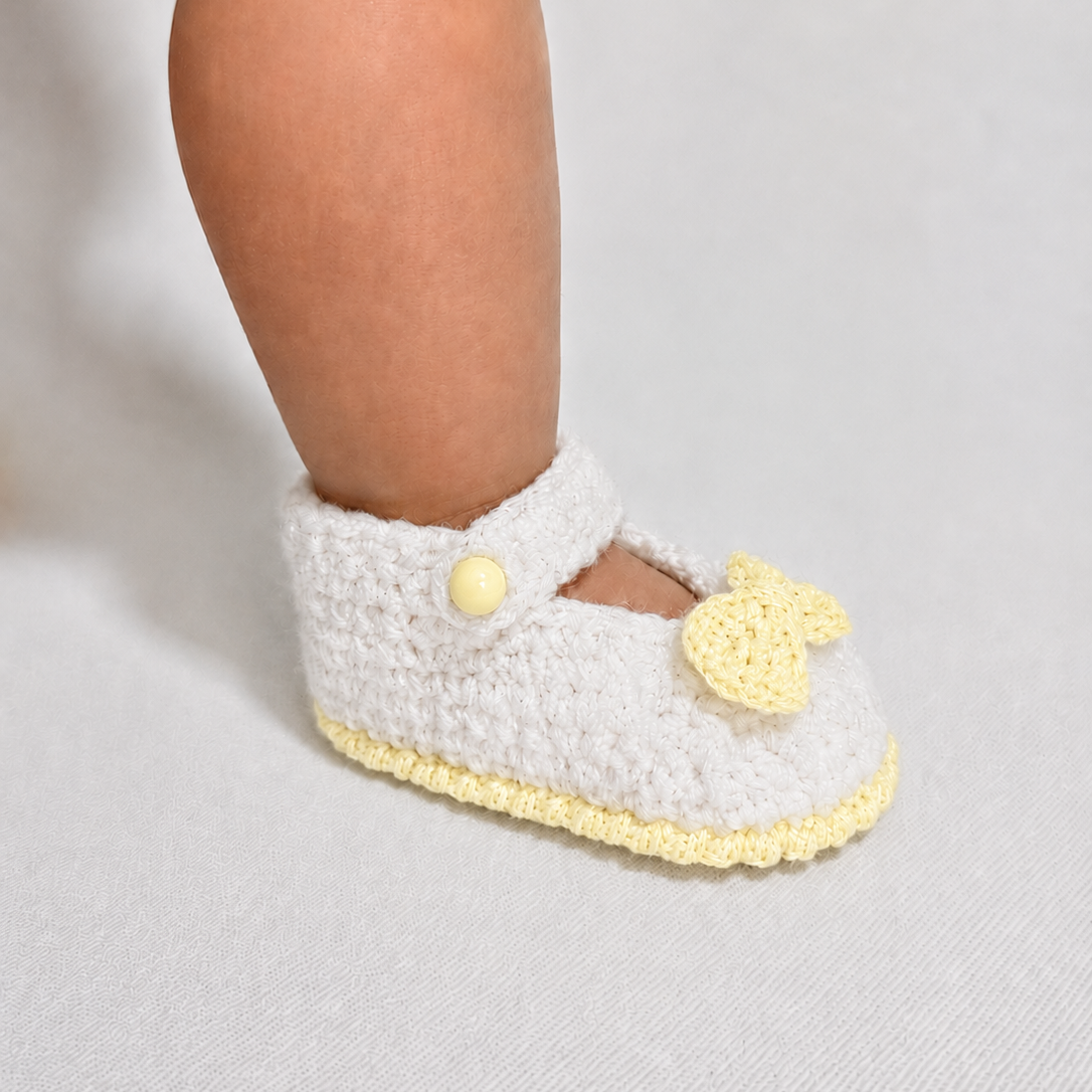 Sweet Steps - Crochet Mary Jane Baby Shoes