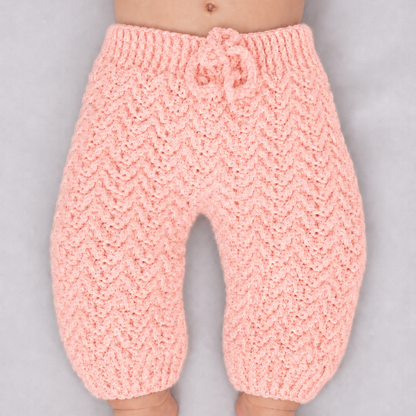 Mini Jogger - Crochet Baby Jogger Pants with Drawstring Waist