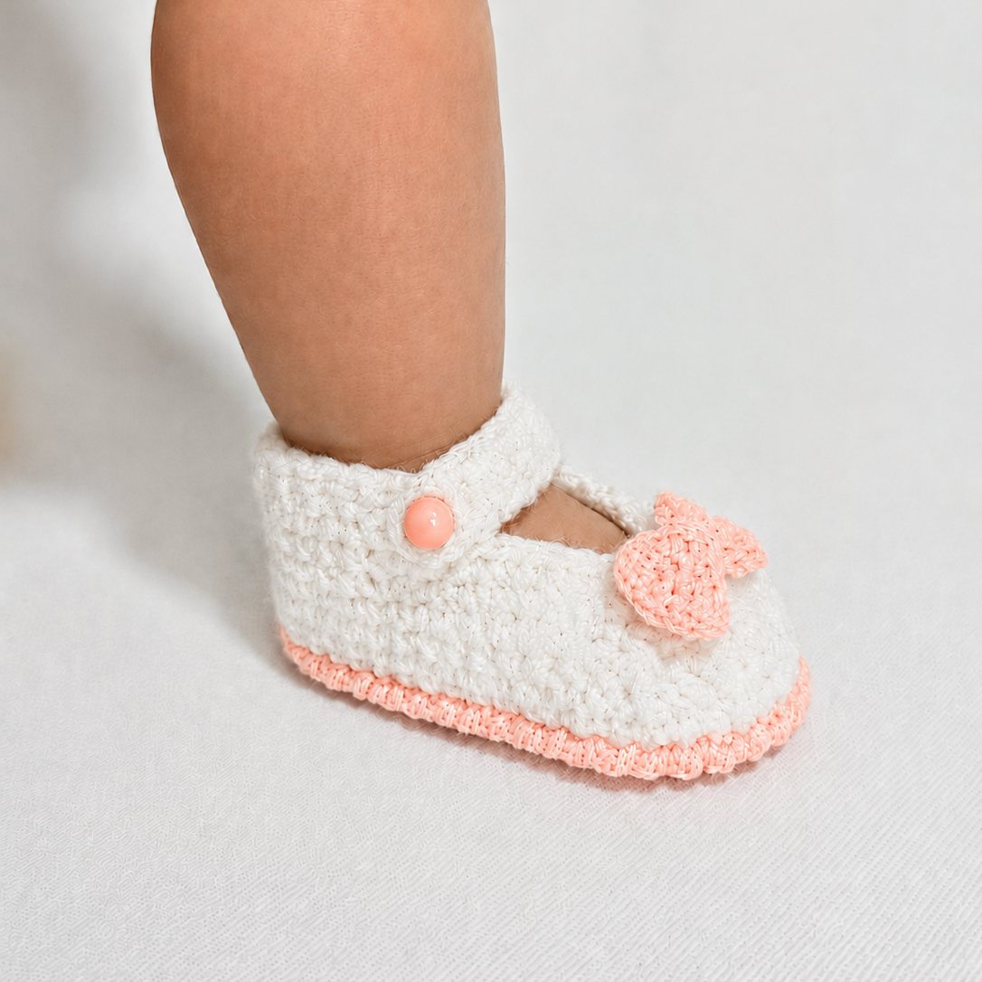 Sweet Steps - Crochet Mary Jane Baby Shoes