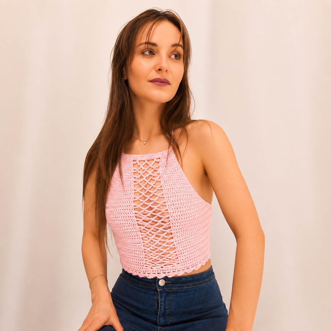 Wild Spirit - Crochet Viper Bralette Halter Top