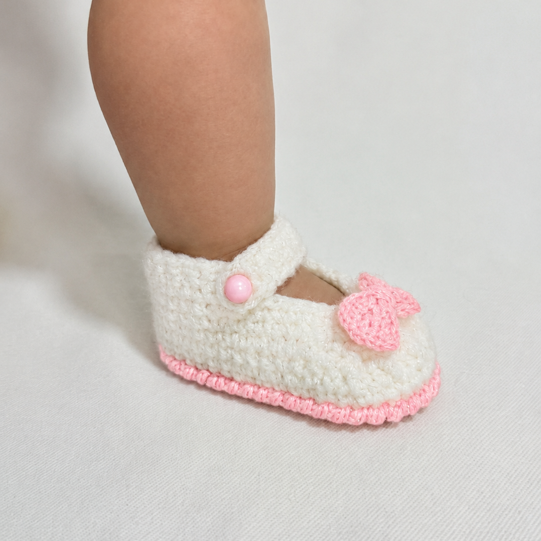 Sweet Steps - Crochet Mary Jane Baby Shoes