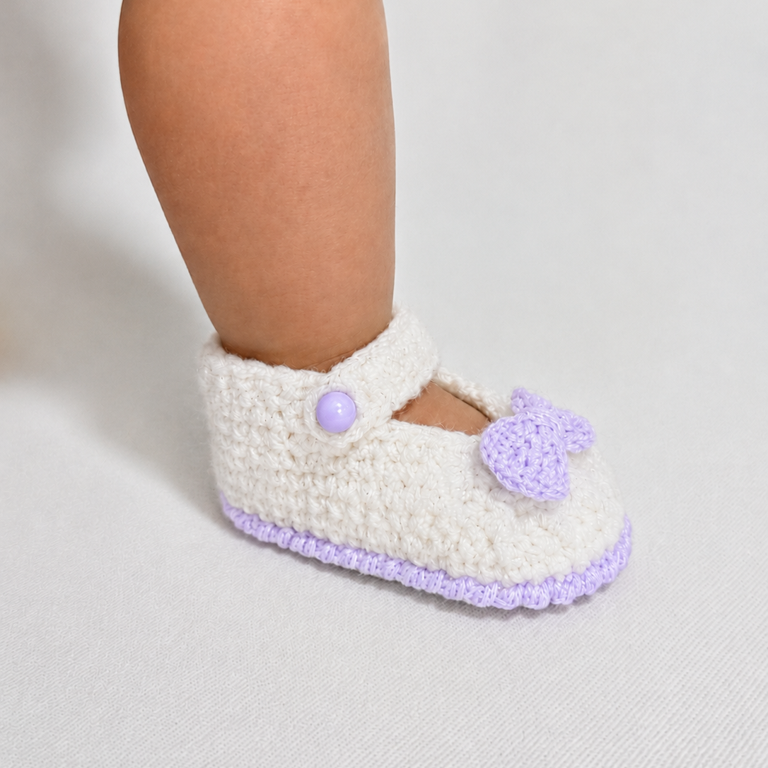 Sweet Steps - Crochet Mary Jane Baby Shoes