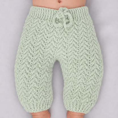 Mini Jogger - Crochet Baby Jogger Pants with Drawstring Waist