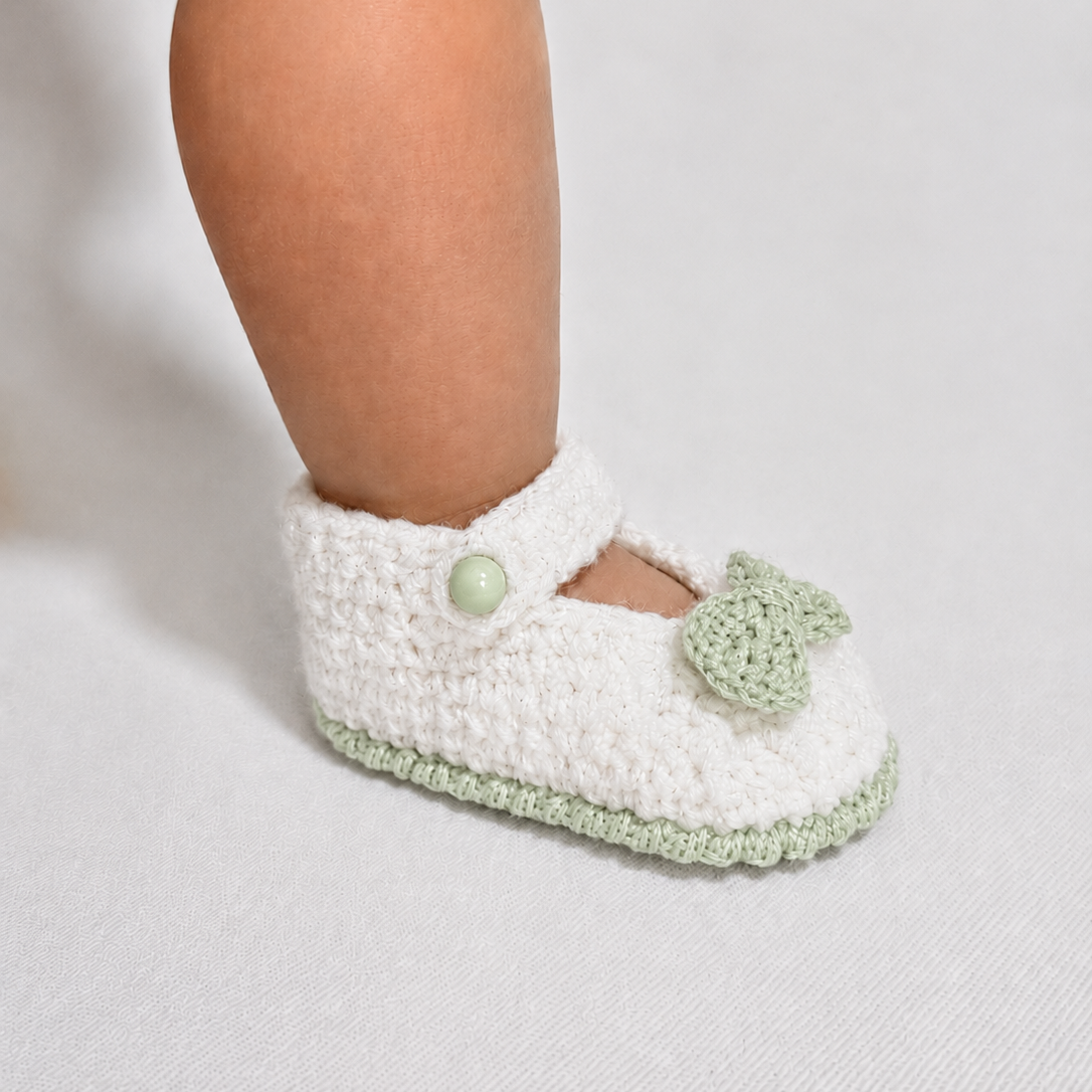 Sweet Steps - Crochet Mary Jane Baby Shoes