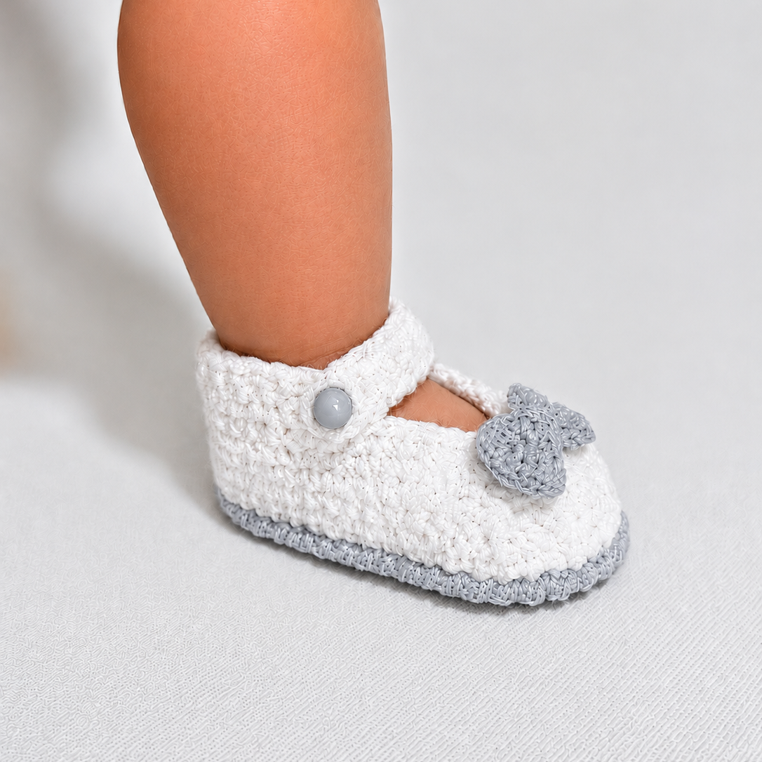 Sweet Steps - Crochet Mary Jane Baby Shoes