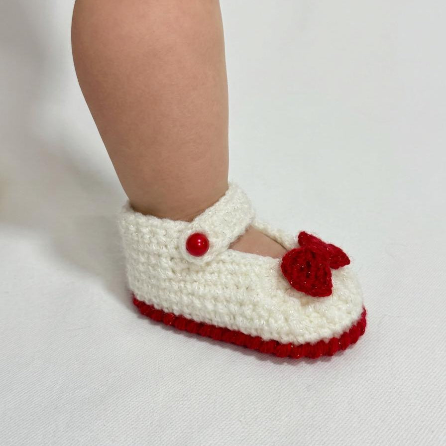 Sweet Steps - Crochet Mary Jane Baby Shoes