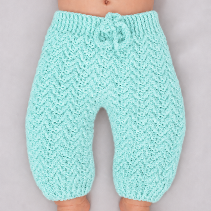 Mini Jogger - Crochet Baby Jogger Pants with Drawstring Waist