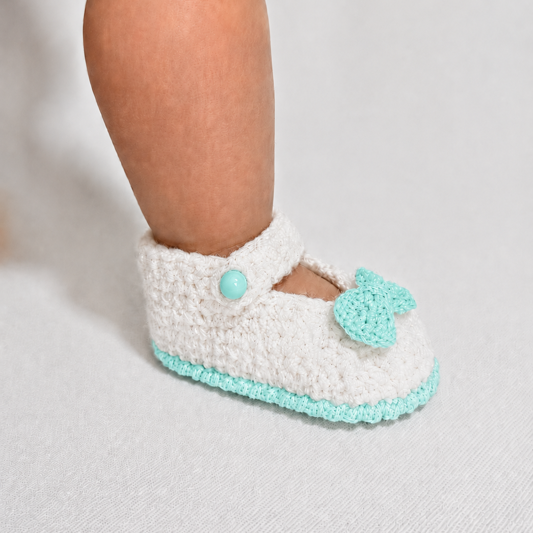 Sweet Steps - Crochet Mary Jane Baby Shoes