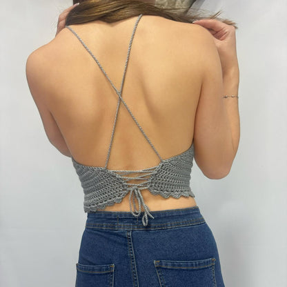 Wild Spirit - Crochet Viper Bralette Halter Top