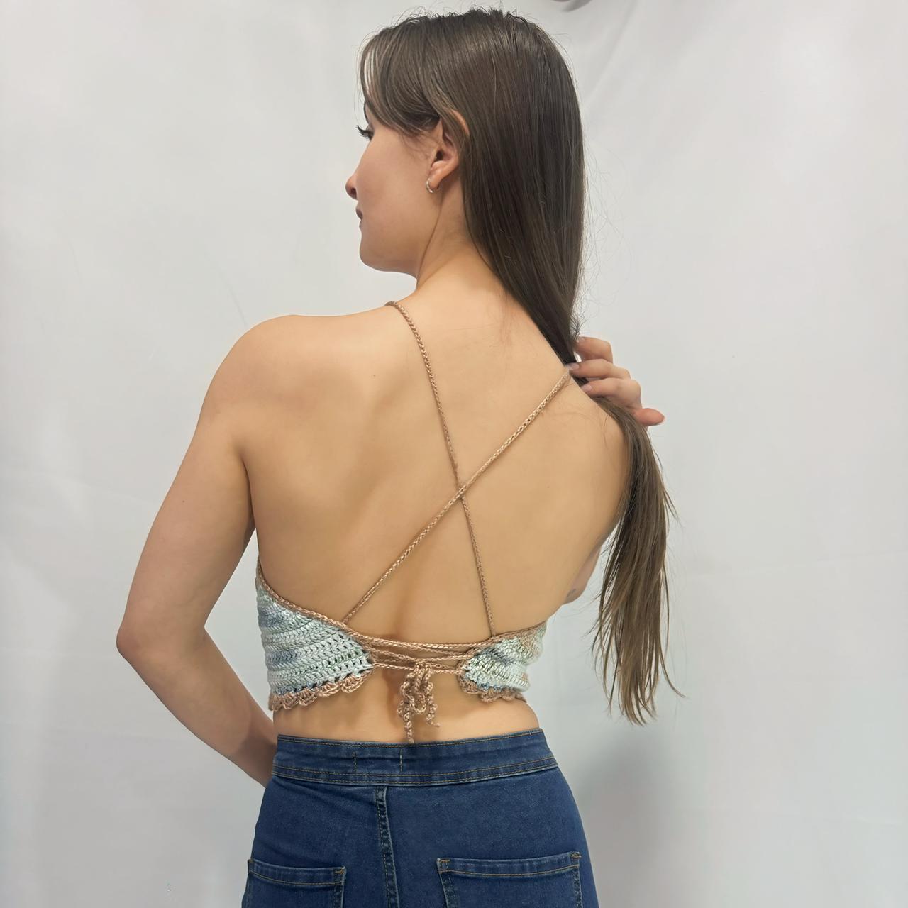 Wild Spirit - Crochet Viper Bralette Halter Top